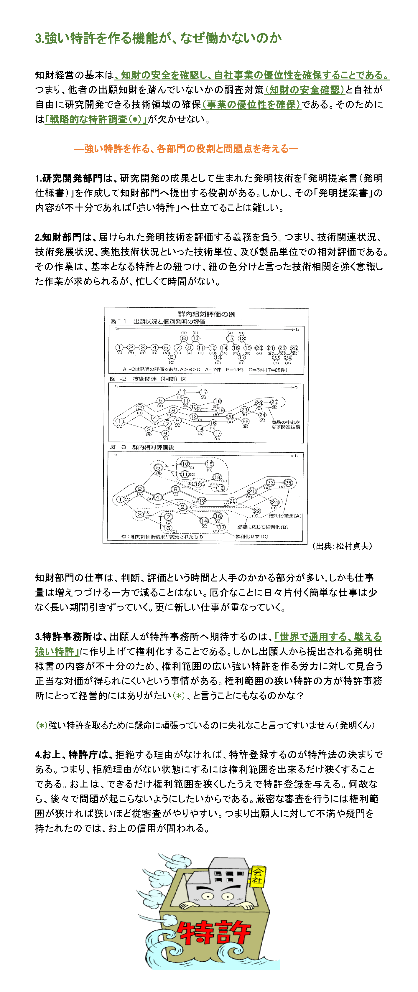 強い特許を作る機能が、なぜ働かないのか