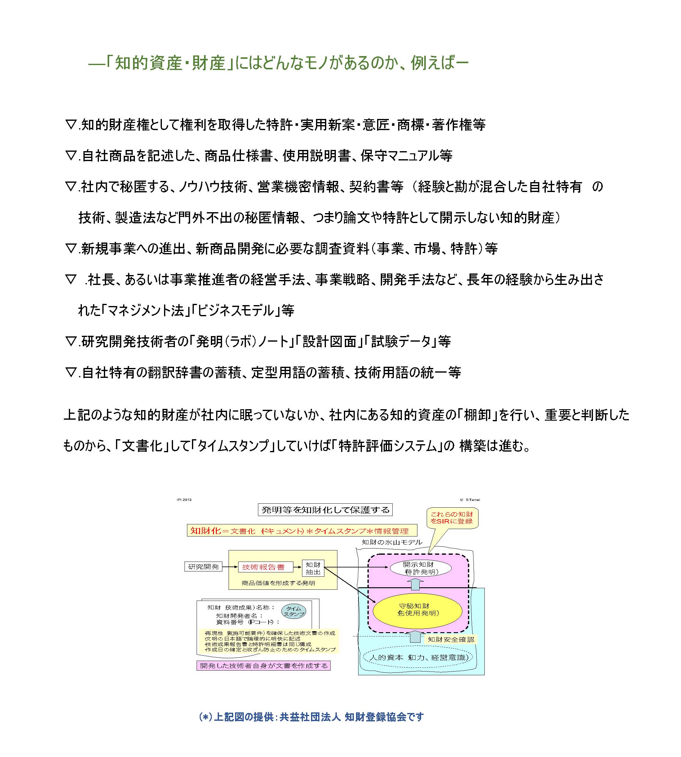 知財資産・財産にはどんなものがあるのか、例えば