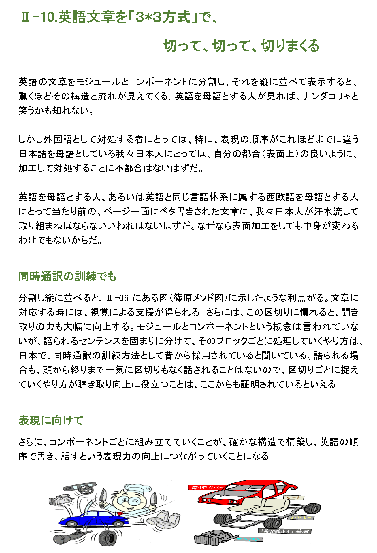 英語文章を「3✳︎3方式」で、切って、切って、切りまくる